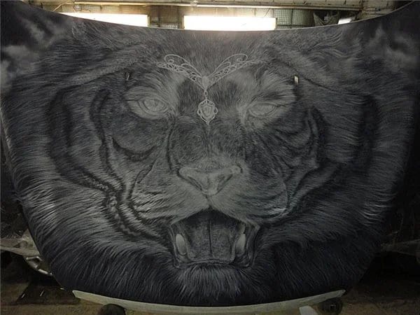 Airbrushed Tiger