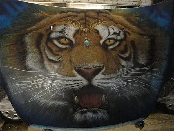 Airbrushed Tiger