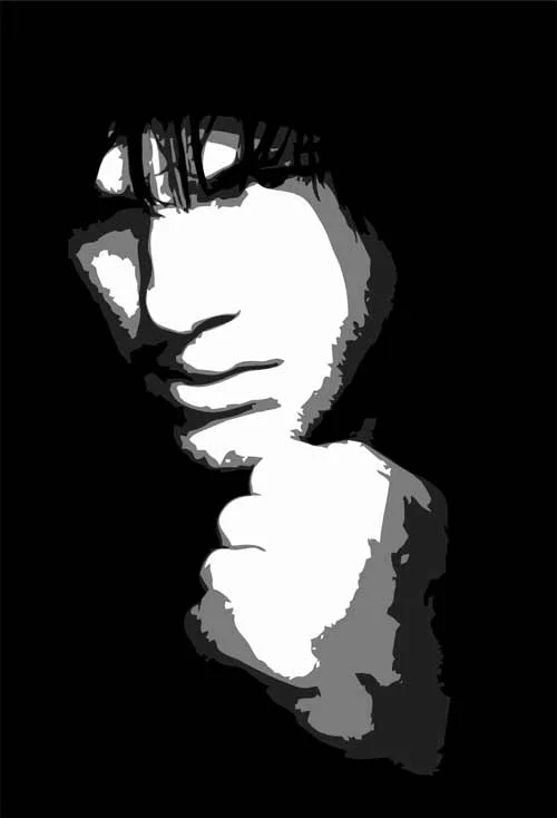 Ashton Kutcher multi-layer airbrush stencil preview