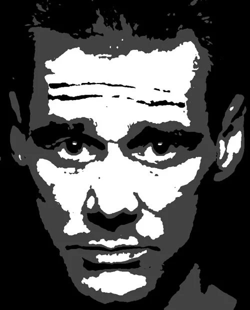 Jim Carey multi-layer airbrush stencil preview