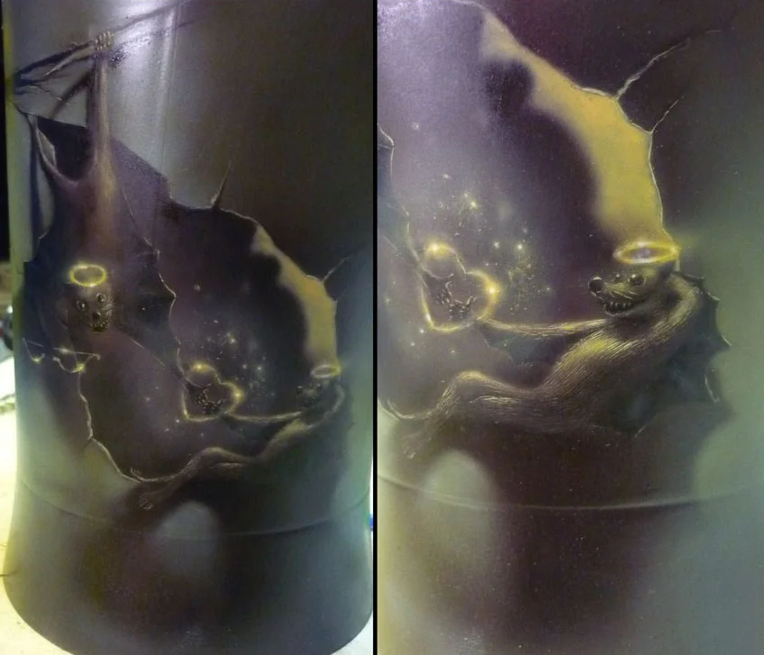 The Story of Love - Airbrush on Electric Kettle