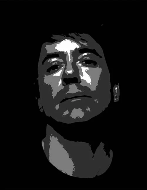 Robert Downey JR multi-layer airbrush stencil preview