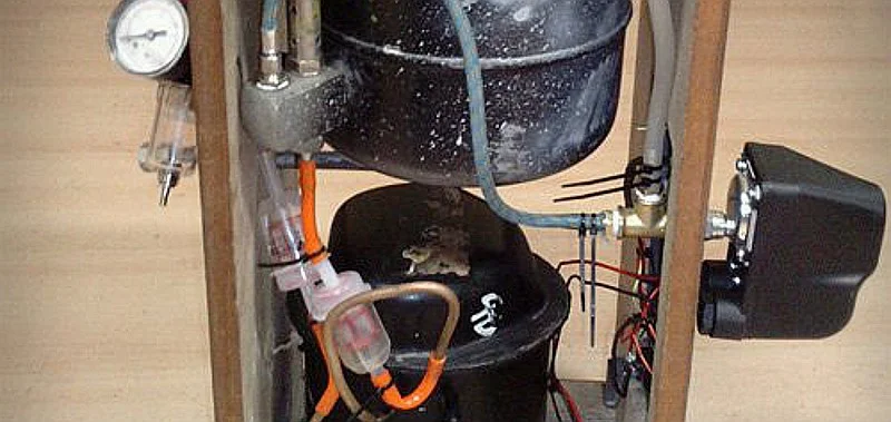 Silent DIY Air Compressor with Auto-Switch